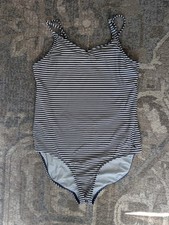 Girls Vineyard Vines One Piece Swimsuit Blue Size Large 12-14 Nautical Beach