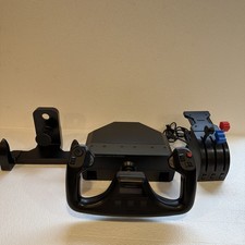 Logitech G Saitek Pro Saitek Flight Yoke  Throttle Quadrant System PC
