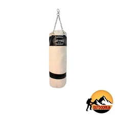 Last Punch Heavy Duty Black Punching Bag with Chains – Pro Quality Canvas