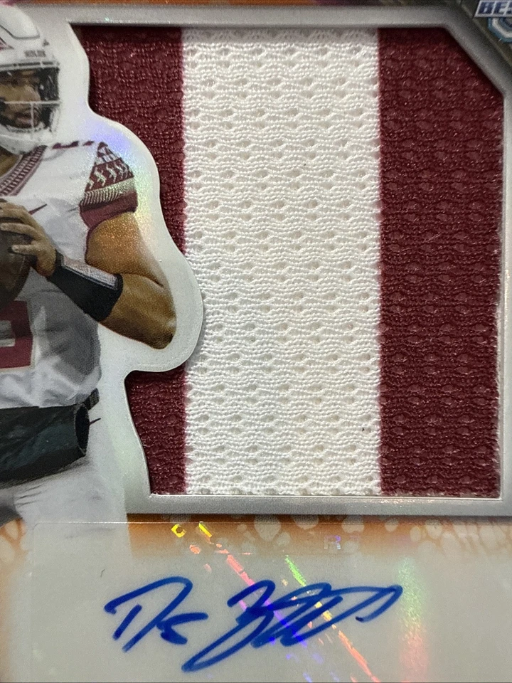 2024 Bowman U Best DJ Uiagalelei Auto /49 - Seminoles / Chargers !! - Image 3 of 4