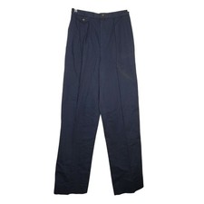 Deadstock Vintage 80s Polo Ralph Lauren 10 Navy Blue High Waist Pleated Pant