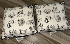 Dog Lovers Decorative Pillows. 2 Pillows Offered