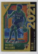 2020-21 Panini Flux Freshman Year Gold Prizm 6/10 Patrick Williams #11 4at