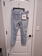 RE/DONE Jeans 90s High Rise Ankle Crop Size 30 Button Fly