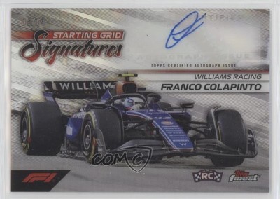 2024 Finest Formula 1 Starting Grid Signatures 5/15 Franco Colapinto Auto 1fl4