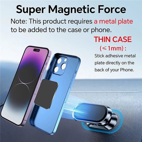 Magnetic Car Phone Holder Dashboard Desk Rotating Strong Mobile Phone Holder - 第 5/6 張圖片