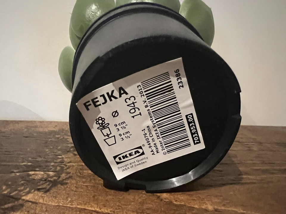 7 x IKEA FEJKA Artificial Potted Plants 3 x 9cm and 4 x 6cm Pot