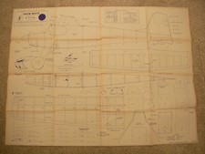 Model aeromodeller Plans of the Snow White vintage model kabiny o rozpiętości skrzydeł 40"