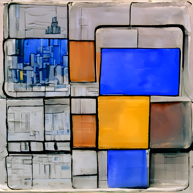 Blockchain City Blocks 13 Abstract Digital Art NFT 1/1 Fst Token Trnsfr