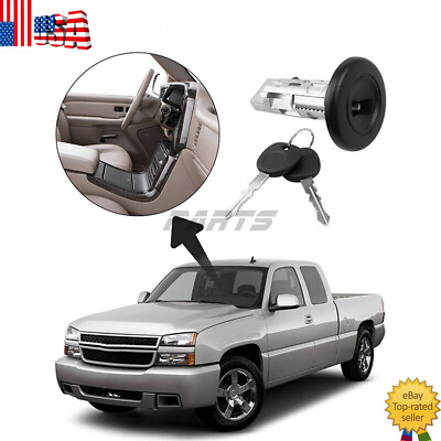 Ignition Lock Cylinder & Keys 924-725 For Chevrolet GMC Silverado Tahoe W/Clips