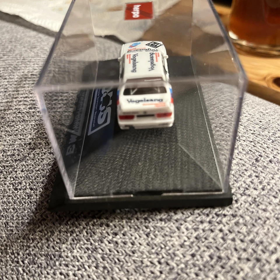 BMW M3 E30 DTM 1990 1:87 Linder, Vogelsang n.º 12, Nissen - Herpa 3527 nuevo sin caja Foto 4 de 4