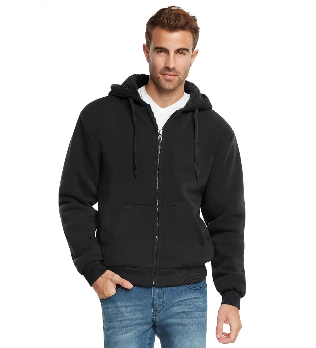 hoodie sherpa homme