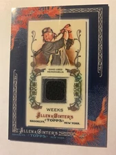2011 Topps Allen & Ginter's - Framed Mini Relics Rickie Weeks #AGR-RW Jersey...