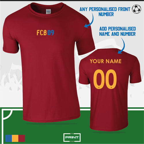 FCB Barcelona Personalised Football Fan 