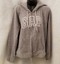 Gap-Womens-Gray-White-Logo-Zipper-Front-Hoodie-Sweat-Jacket-Coat-Size-M thumbnail 1