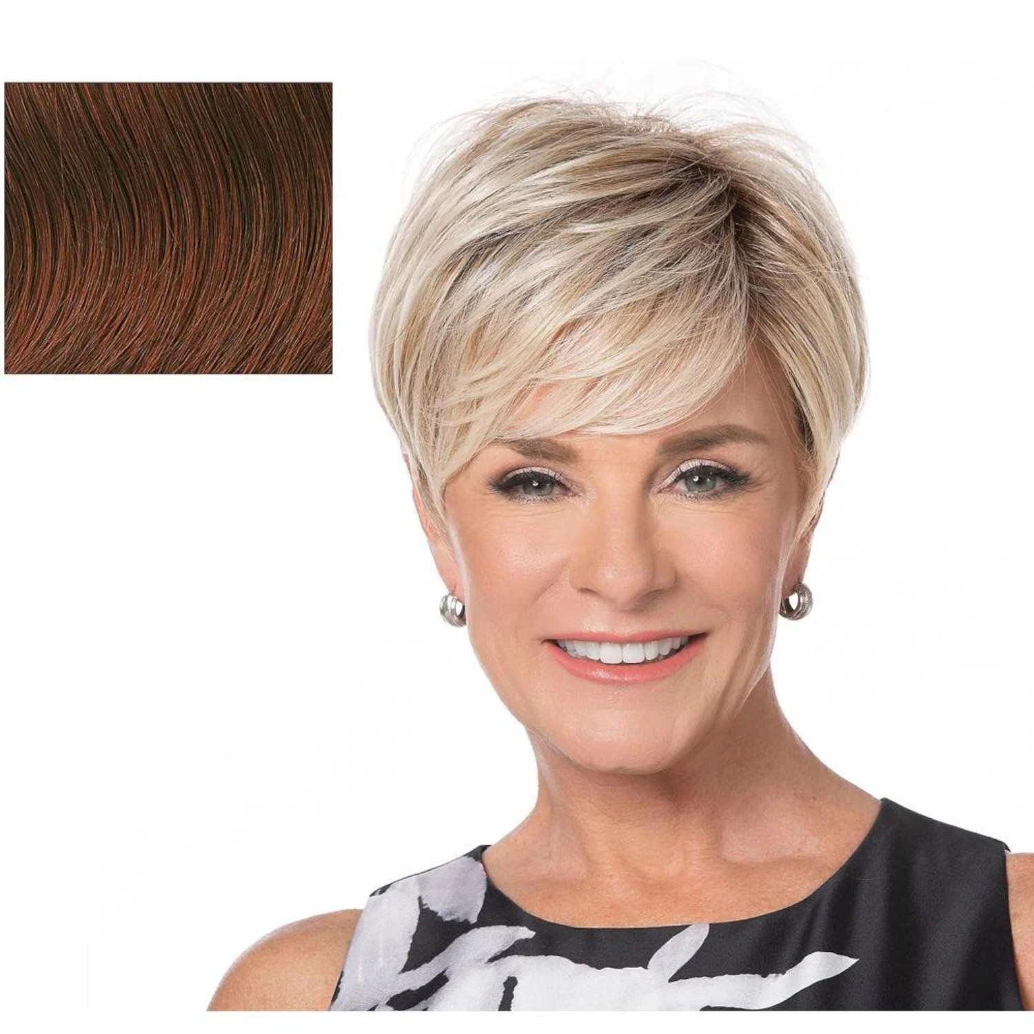 Тони Браттин Популярный Эльфийский парик с короткой стрижкой темно-красного цвета 9390₽