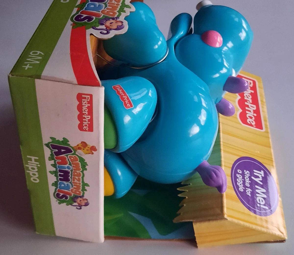 Fisher Price (フィッシャープライス) Amazing Animals Crocodile Tiger Pig Cow Hippo Set of 5