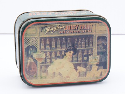 Vintage Bristolware Collectible Wrigley's Juicy Fruit Chewing Gum Metal Tin
