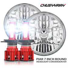 Pair 7inch Round Led Headlight Hilo Fit Chevy Camaro Z28 1967-1981 Pair 7inch Round Led Headlight Hilo Fit Chevy Camaro Z28 1967-1981
