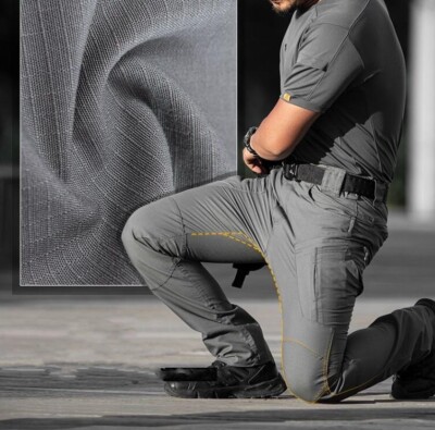 Pantaloni Tattici Uomo Mimetici BWBIKE - Idrorepellenti, Con Rinforzi Ginocchia, Cotone E Poliestere