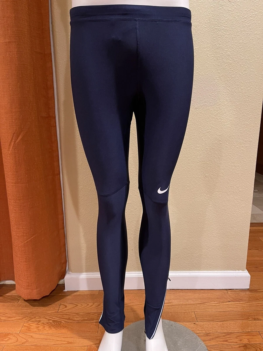 New/ W Tags Mens Nike Filament Team Navy Running Tights Pants