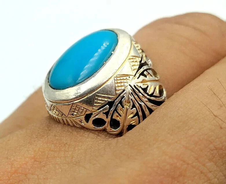 Mens turquoise hotsell rings ebay