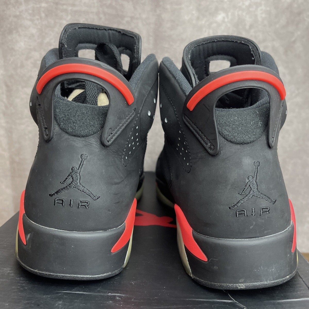 Jordan 6 Retro Infrared Black 2014 Size 10 384664-023 Red OG Rare