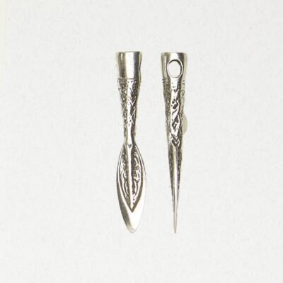 Celtic Spear Pewter Medieval Weapon Silver Pendant Jewelry