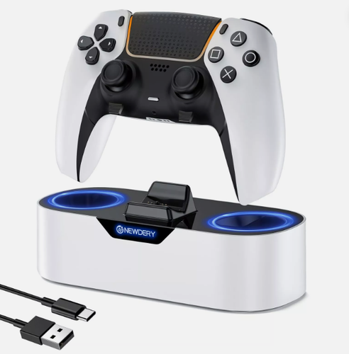 NEWDERY PS5 Fast Charging Stand for Playstation 5 & DualSense Edge Controller