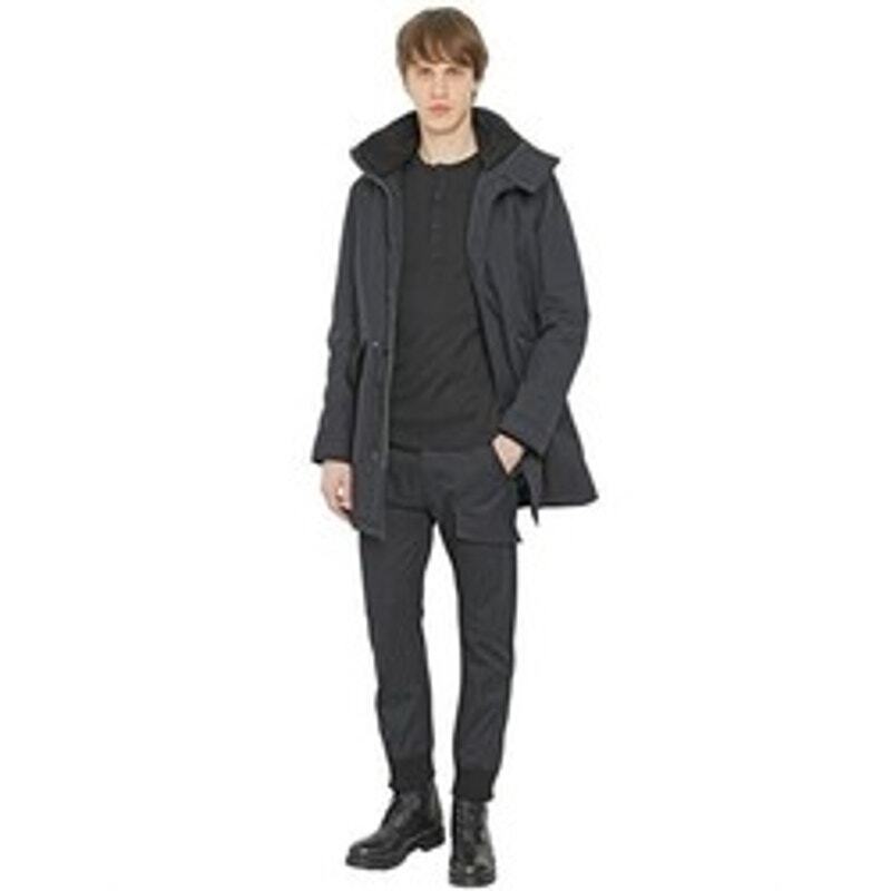 Helmut Lang Men Jacket Black XL Mid-Length Winter Coat Cargo Helmut Lang Men Jacket Black XL Mid-Length Winter Coat Cargo