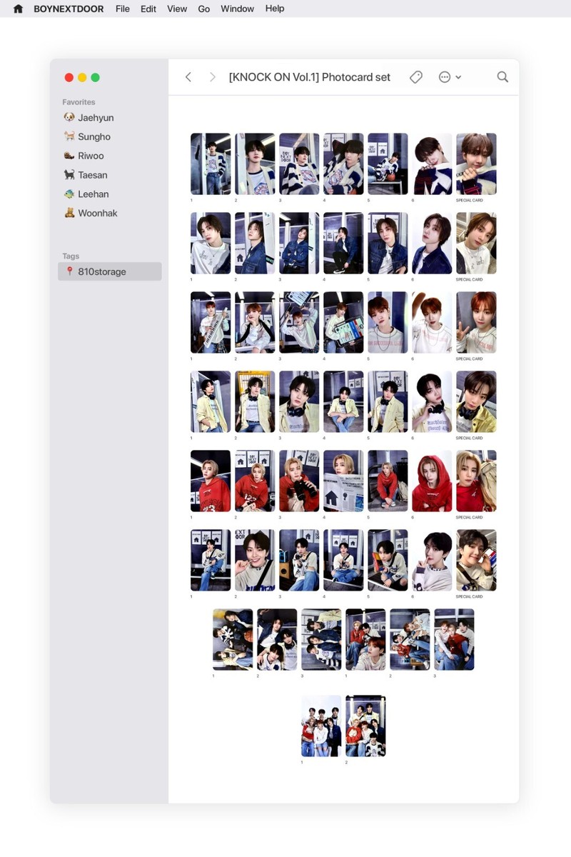 BOYNEXTDOOR KNOCKON ENCORE インスタントフォト コンプ BOYNEXTDOOR - 【BOY NEXT DOOR】フォトカード Knock On ENCORE