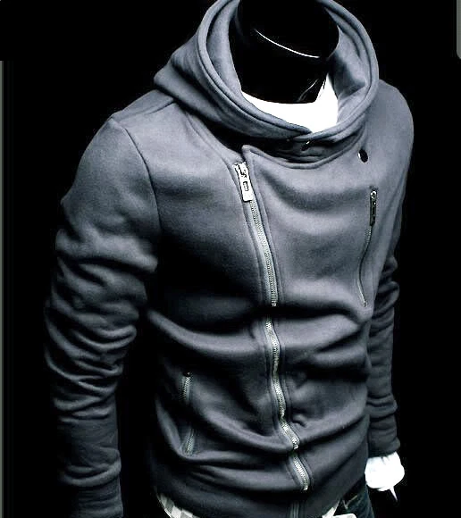 Chaquetas para Hombres Calce Ajustado Cremallera Sudaderas con Capucha Abrigos Informales Mangas Largas Cálidas para Invierno Foto 2 de 4