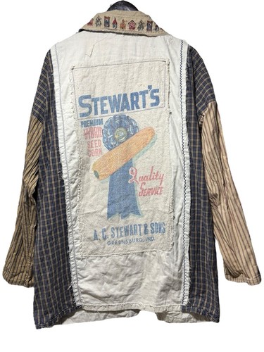 Vintage 50er Jahre Hand Made Patchwork Chor Jacke Gr. XL Union Made IN USA - Bild 1 von 17