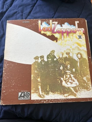 Led Zeppelin II SD19127 Vinyl Record With Scribed Letters On Both Sides Record