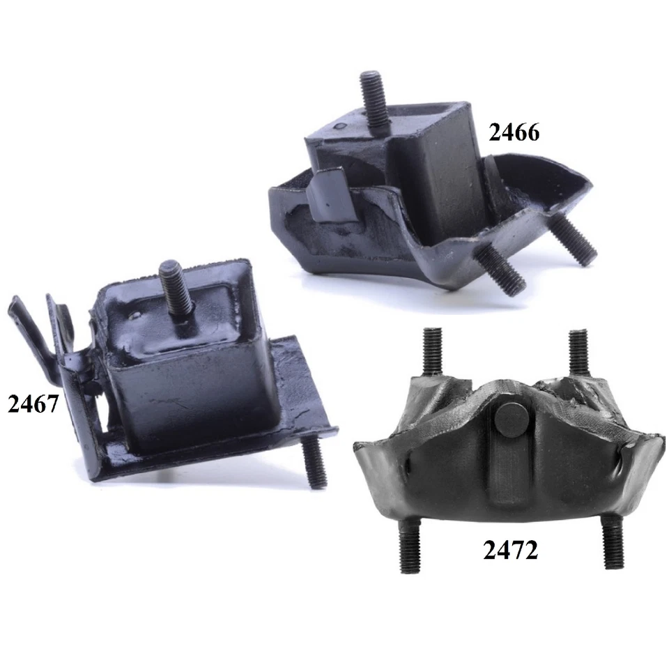 3 PCS MOTOR & TRANS MOUNT FIT 1985-1986 PONTIAC FIERO 2.8L - Image 2 of 4