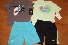 NEW LOT Nike Logo Shirt Shorts 2 2 Piece Outfit Sets Size 6 FREE SHIPPING