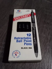 Vintage Skilcraft U.S. Government retractable ballpoint pens 12pk