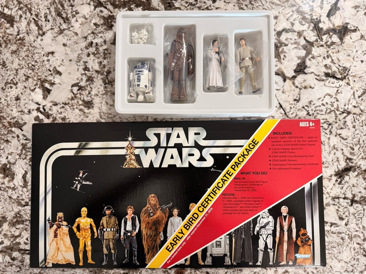 Star Wars 2005 Early Bird Certificate Package Set SEALED Hasbro