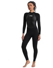 Women Wetsuit 3/2mm Wetsuits Full Upgrade CR Neoprene Back Zipper Size 6