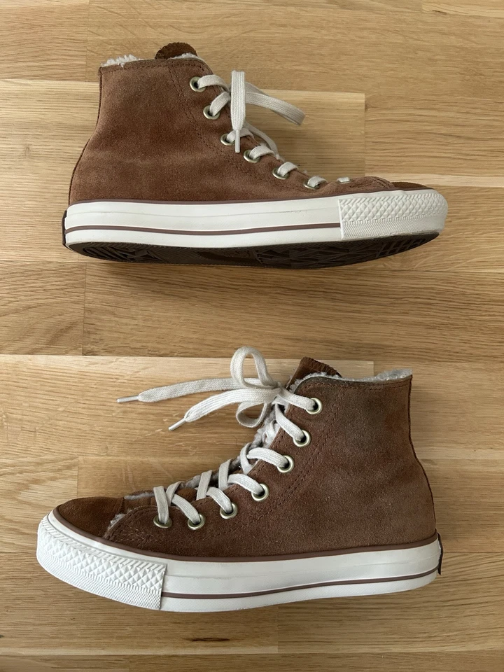 Converse Chucks Taylor All Star Sneaker | Leder gefüttert braun | 36  - Bild 2 von 4