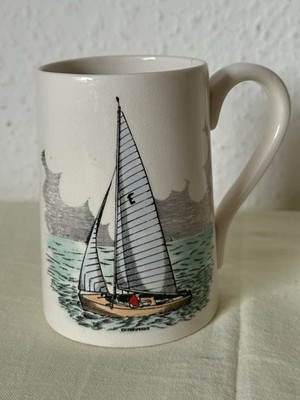 Rare Vintage Portmeirion Grays Pottery Sailing Cup/Mug - Laleham Sailing Club