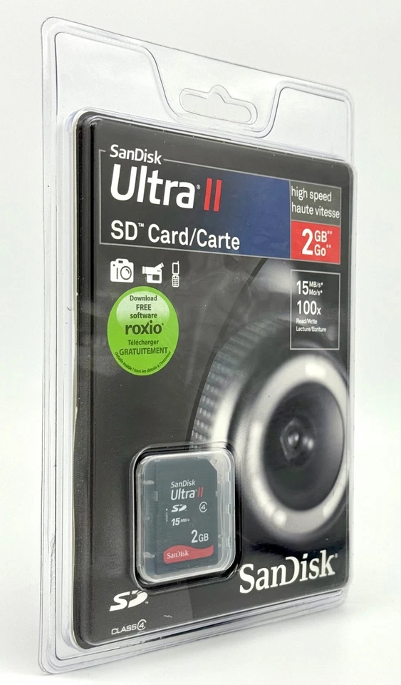 SanDisk Ultra II  SD Card 2GB up to 15Mb/s (SDSDH2-002G-C11) - New - Image 3 of 3
