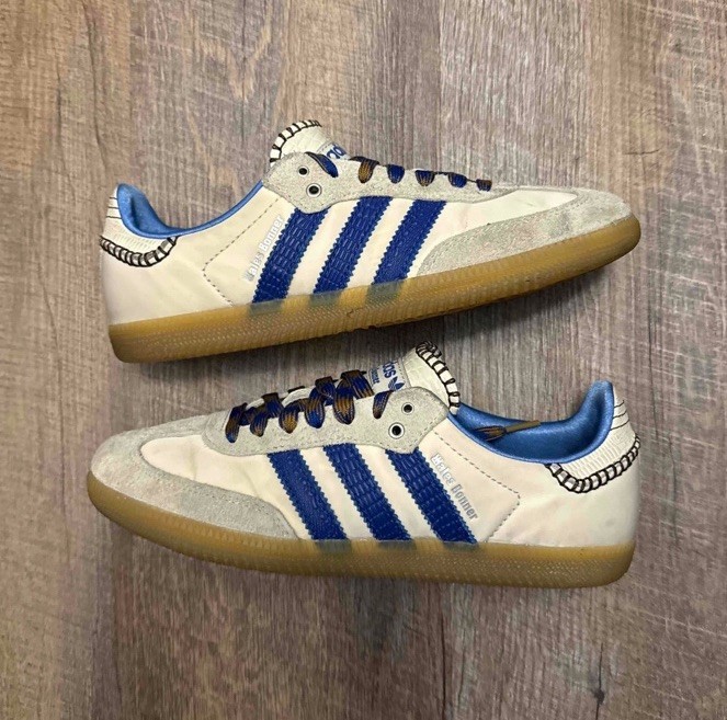 Wales Bonner x Adidas Samba Nylon Wonder Clay Royal Blue Sz 7.5