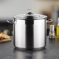 Universaltopf Mit Glasdeckel 20L Kochtopf Suppentopf Induktion