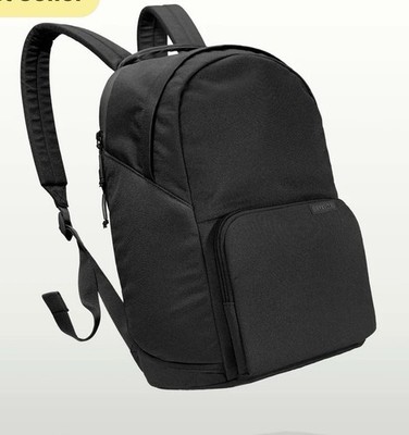 New NWT Laptop Backpack The Brevitē Backpack Black Slim Schoolbag work 17 x13 