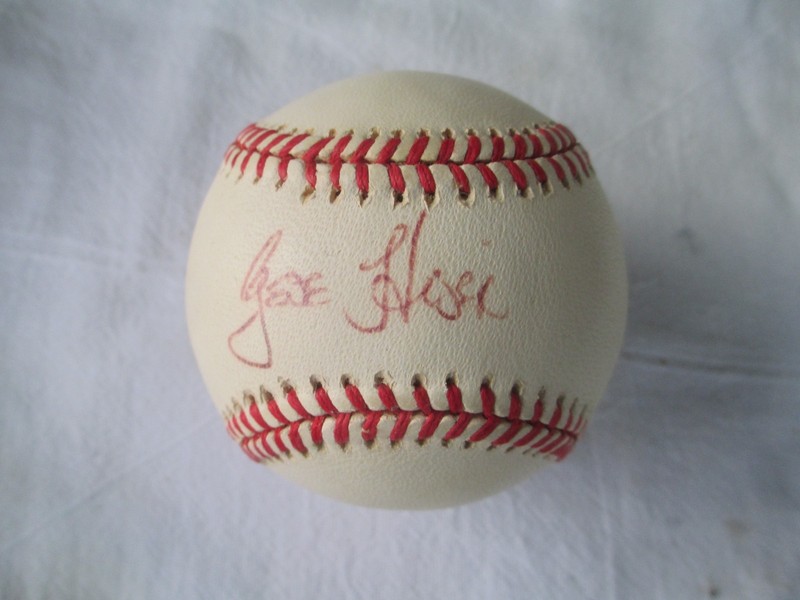 Gene Hiser  Autographed National League Baseball