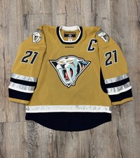 Tom Fitzgerald Nashville Predators Mustard Cat Alternate Koho NHL Jersey 56