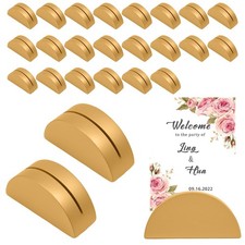 24 Pcs Gold Wooden Table Number Holders Elegant Table Name Place Card Photo H...
