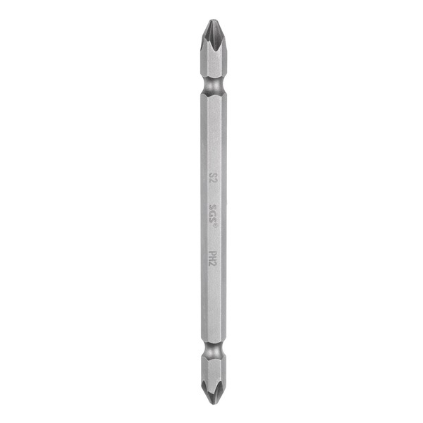 "PH2 Magnetischer Doppelseitiger Schraubendreher-Bit,4,33\" LäNge,6,35Mm Stab"-image