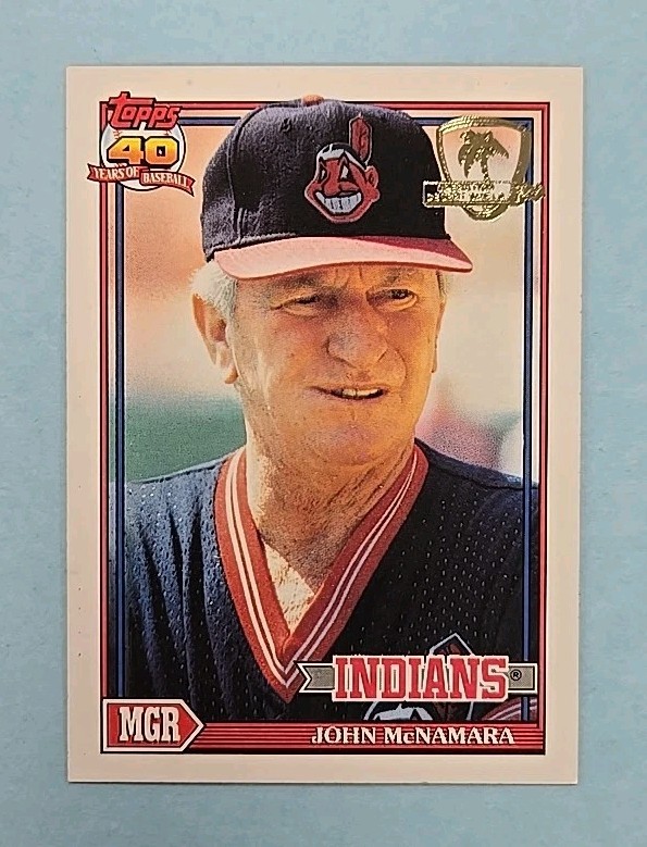 1991 Topps Desert Shield John McNamara #549 Card B
